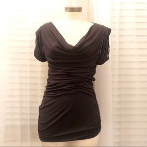 Bailey 44 grey embellished top XS